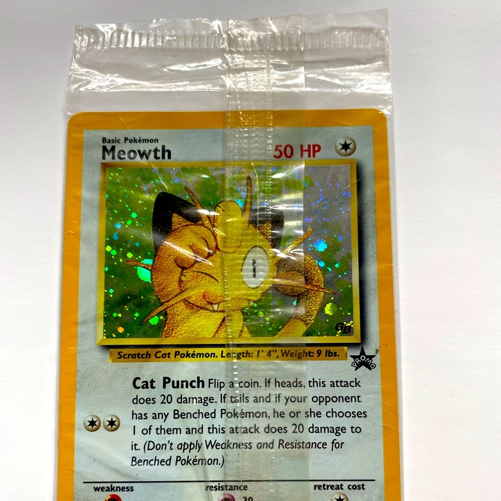 Meowth Promo Pokemon Card